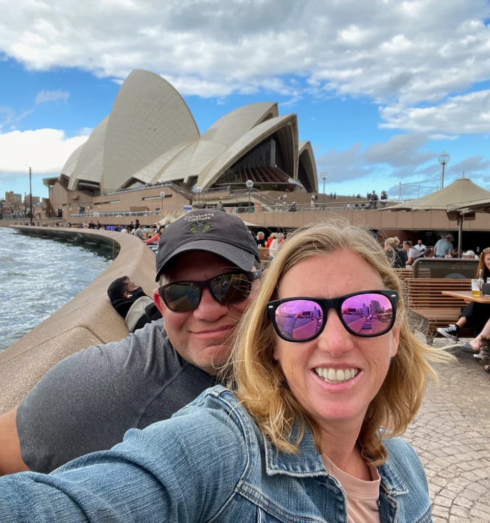 2 Traveling After 1 in Sydney Australia Selfie with the Sydney Opera House in the background