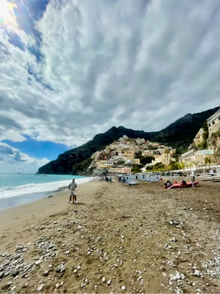 Best time to visit Positano beach view