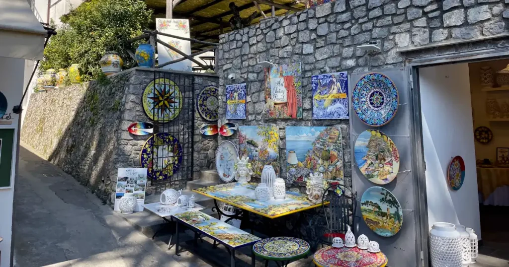 Pottery shop in Ravello