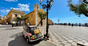 Taormina Piazza with Belvedere