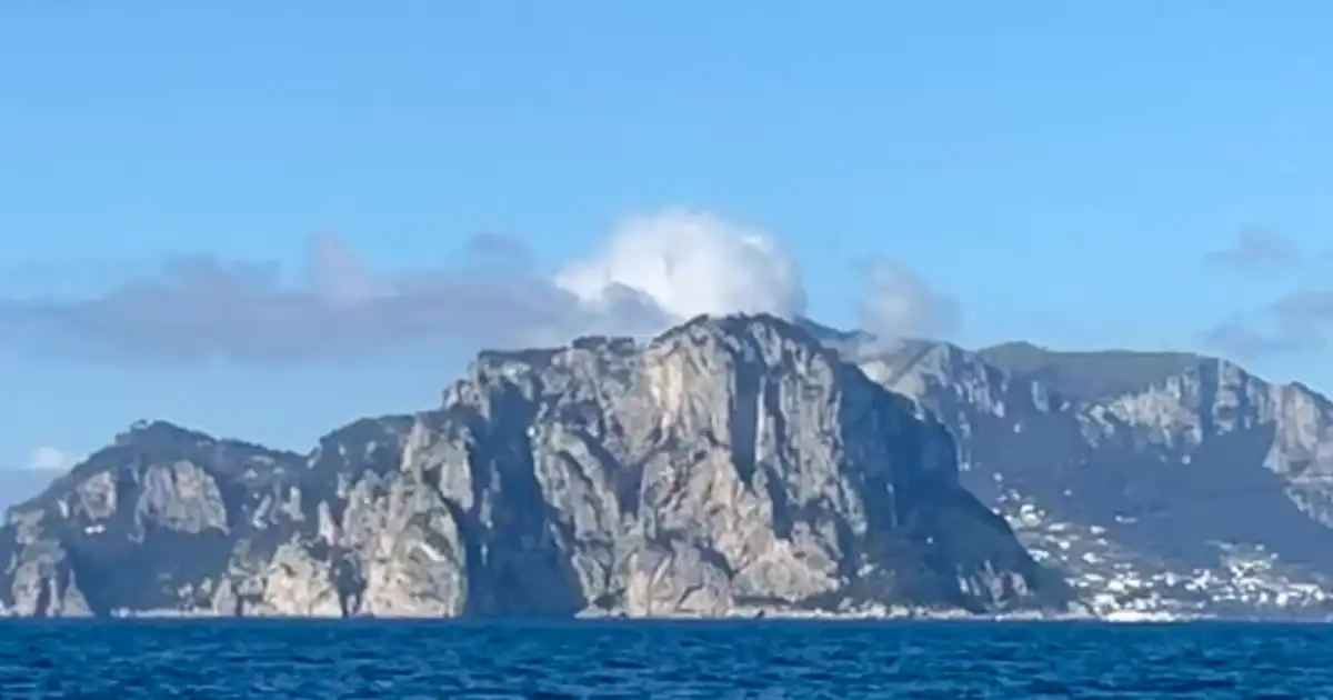 A Day in Capri Feature Image view of Capri from the distance