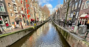 Layover in Amsterdam view of a canal