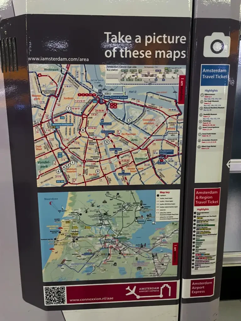 Layover in Amsterdam Transit map