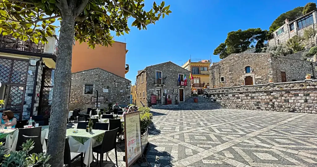 Castelmola town square