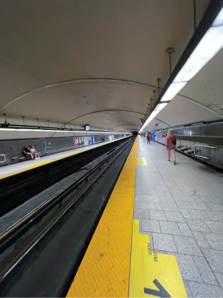 Interior of Montreal Metro Station