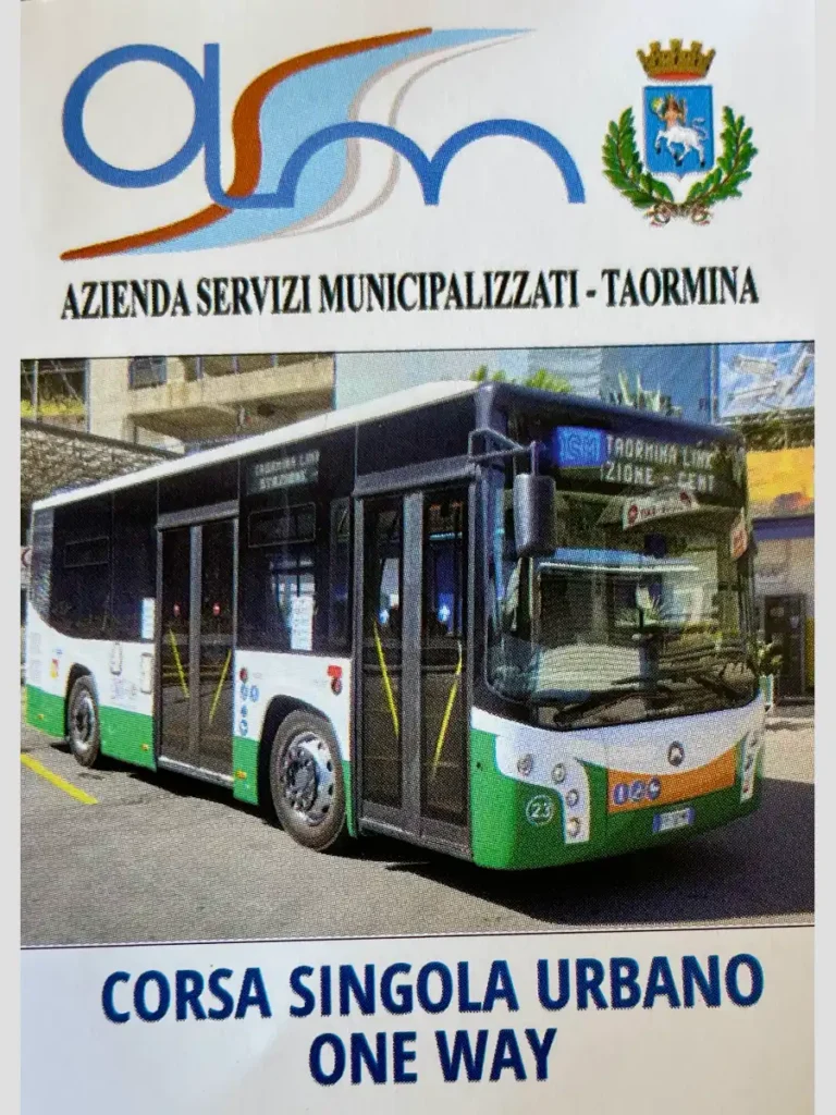 Taormina bus ticket image