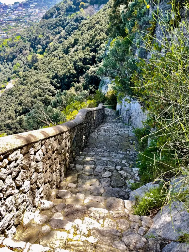 View looking down the Phoenician Steps