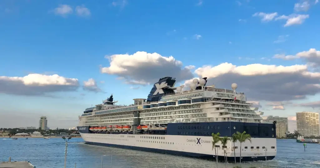 Celebrity Solstice Cruise Ship from the rear