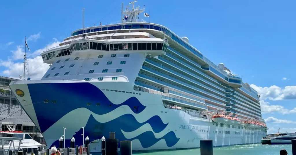 Royal Princess Cruise Ship in dock at Grand Turk