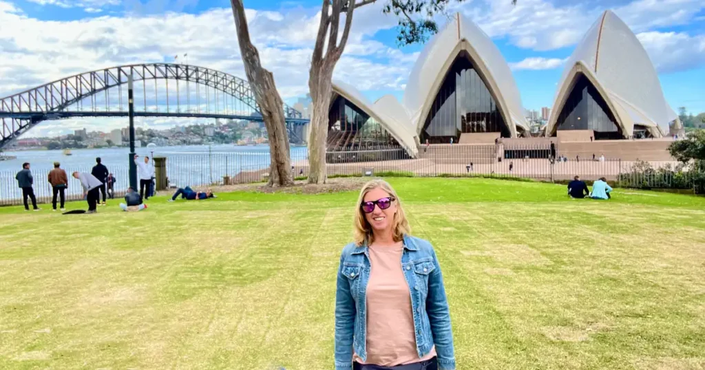 Sydney Harbour Bridge and Opera House with Meghan