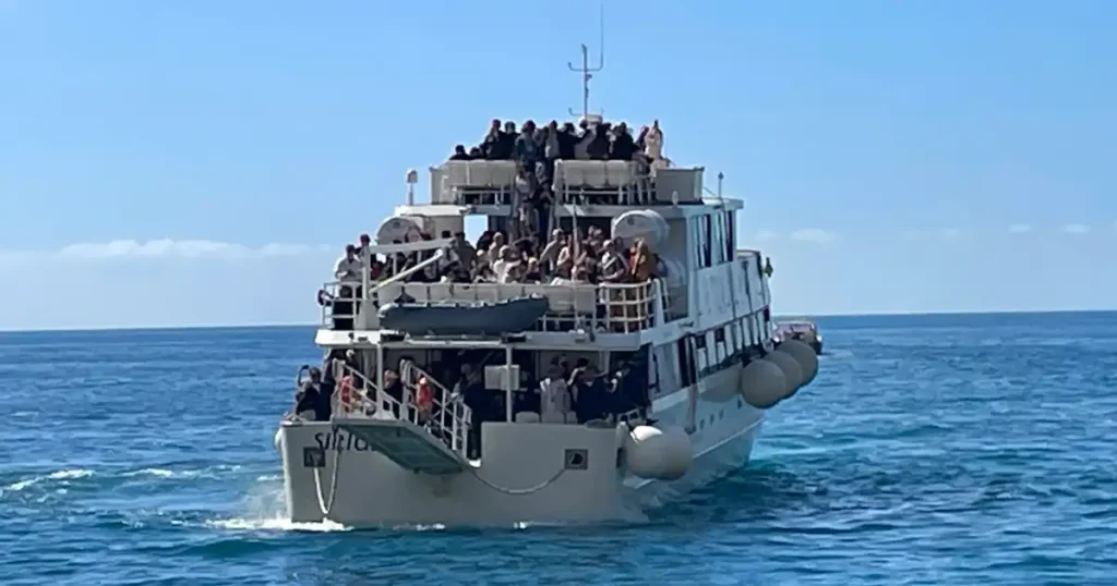 Amalfi Coast Packed Ferry