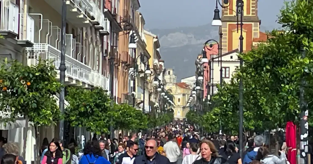 Busy Sorrento Street