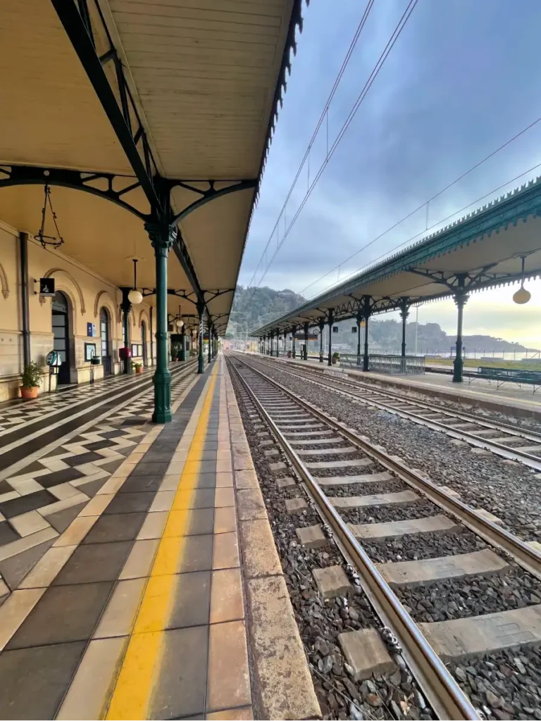 Taormina empty train station