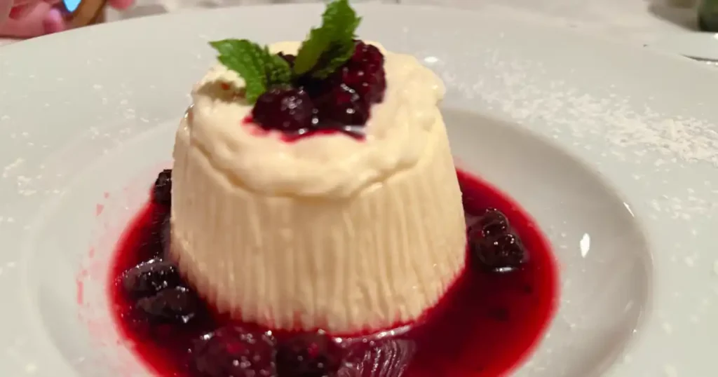 Berry Panna Cotta At La Toscana