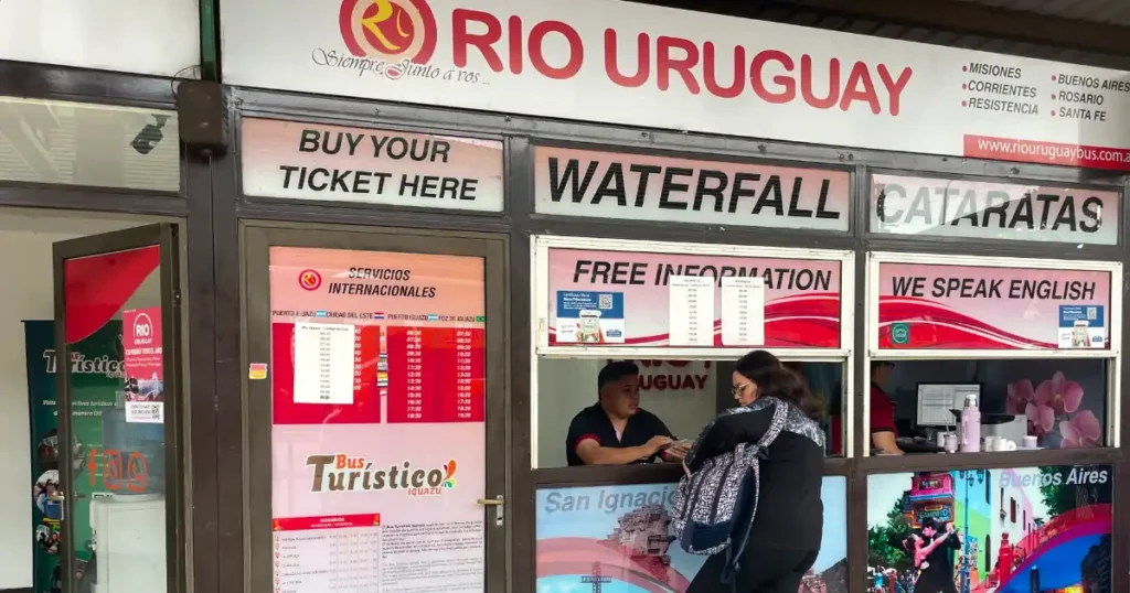 Rio Uruguay Bus Terminal in Puerto Iguazu Early Morning