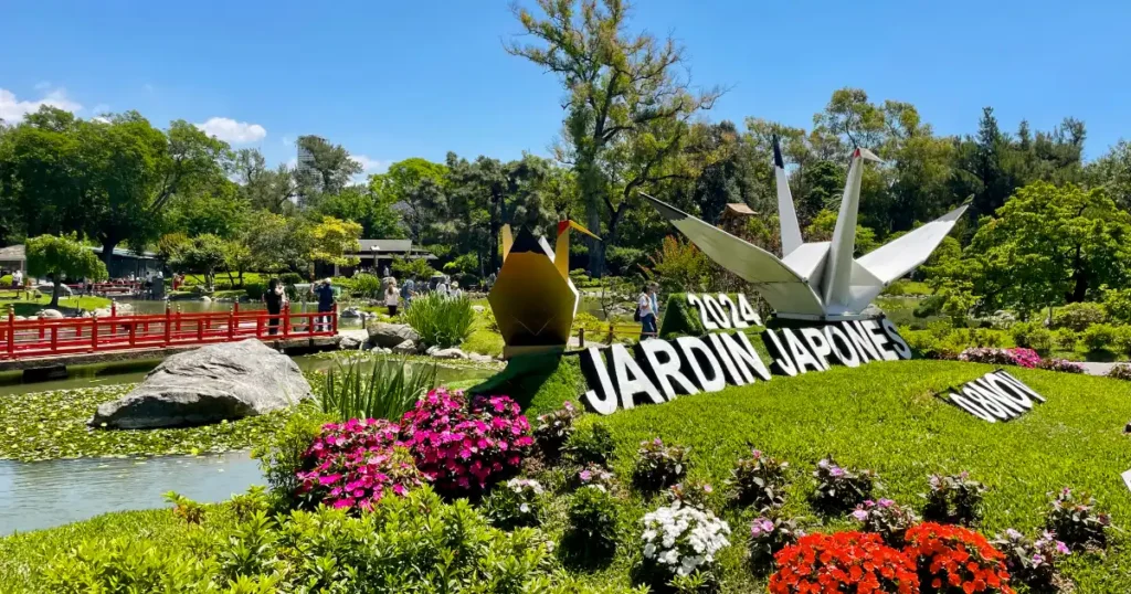 Buenos Aires Japanese Garden in November 2024 with a large origami