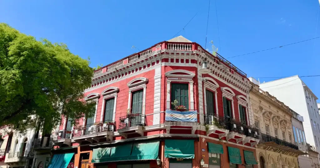 Iconic image from plaza Dorrego in San Telmo Neighborhood in Buenos Aires