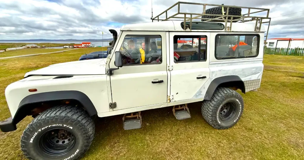 Jimmy Curtis Preferred Vehicle Land Rover For Volunteer Point Penguin Tour